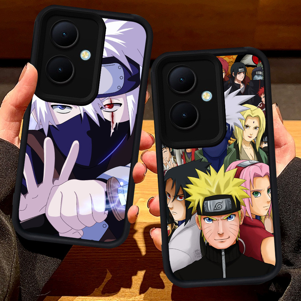 S121 Naruto Casing untuk OPPO Reno 11F 10 13F 8T 11 Pro 5G hitam