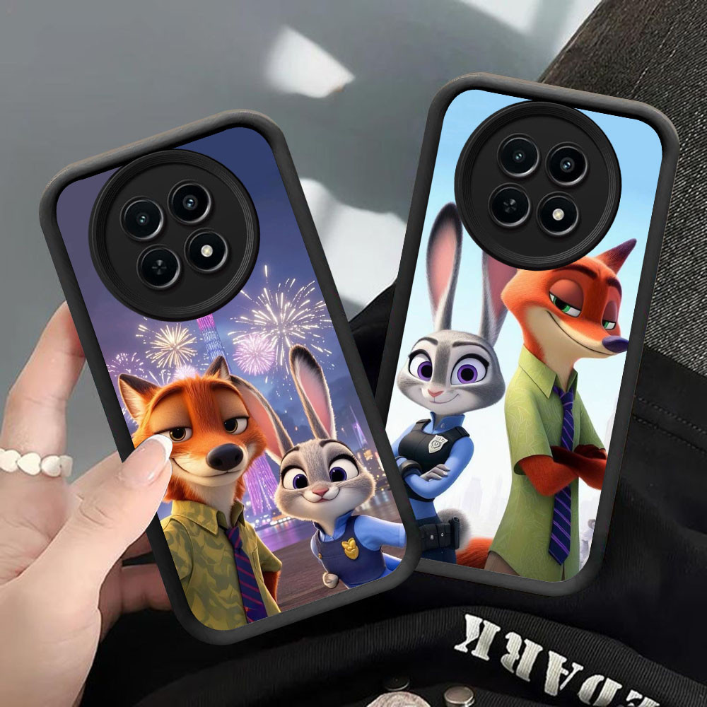CK-34 Zootopia Silikon Mewah Casing untuk Realme 12 12X 13 C65 Narzo 70 Lite Pro Plus