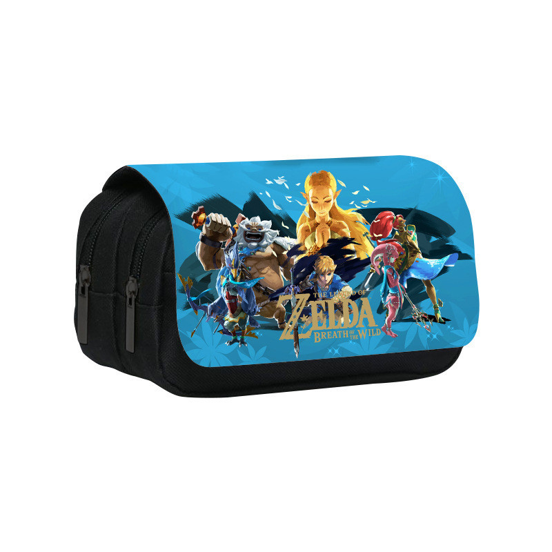 

Kotak pensil Lucu Legenda Periferal Pribadi Kotak Stationery Mahasiswa New Zelda Double Layer Ritsleting Pencil Tas Import