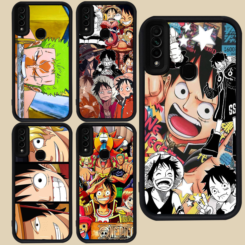 Hitam Casing untuk OPPO F15 Reno 3 A31 A53 A33 A53S A91 R97 One Piece