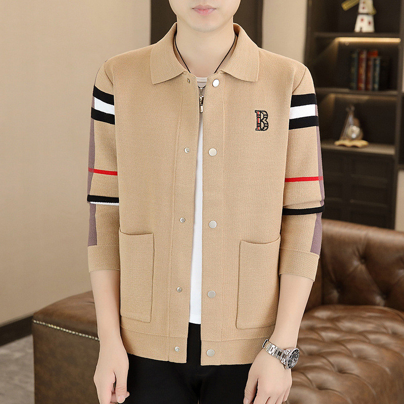 Sweater  Eksklusif Luar Negeri 2024 Baru Open Sweater Jaket Pria WE23812  Impor