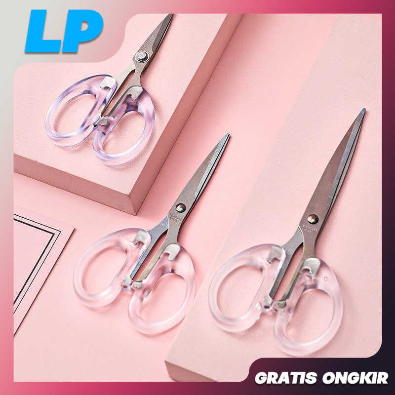 

LAAPAKA GUNTING KERTAS TRANSPARAN/GUNTING KERTAS AESTHETIC TRANSPARAN SCISSORS SCRAPBOOK