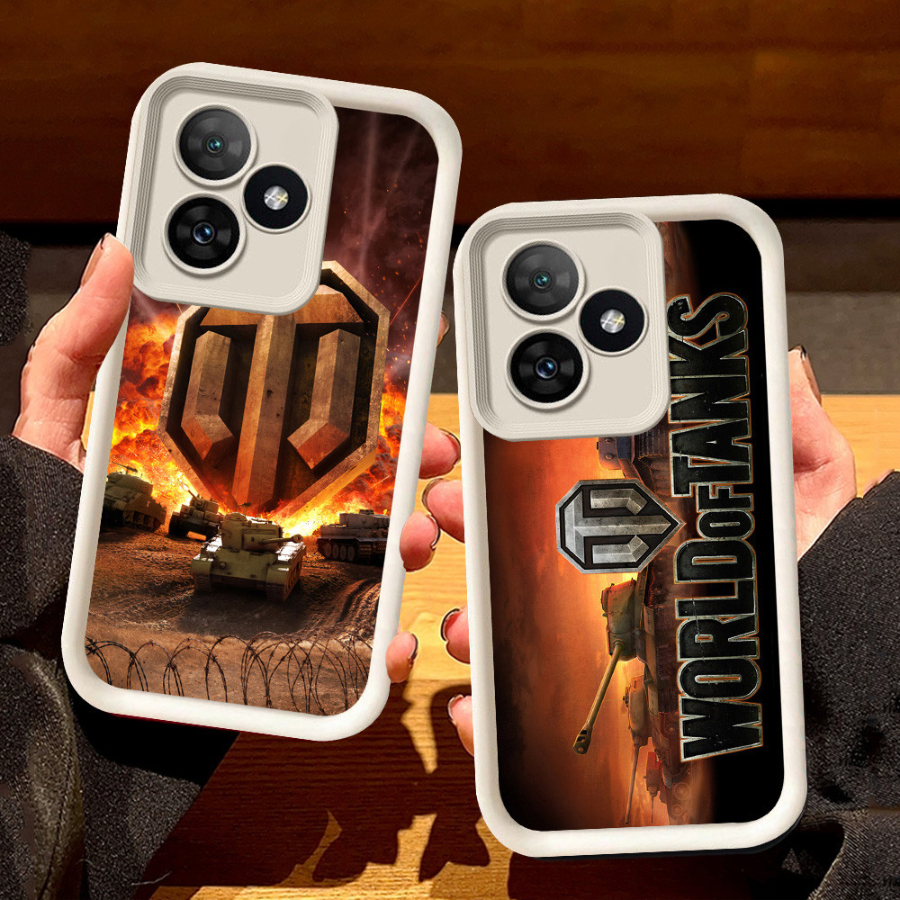 Putih Casing untuk Realme C35 Note 50 6 C67 C51 C63 C53 60 GT C61 C55 C33 C31 Narzo 50A Prime 5G S12