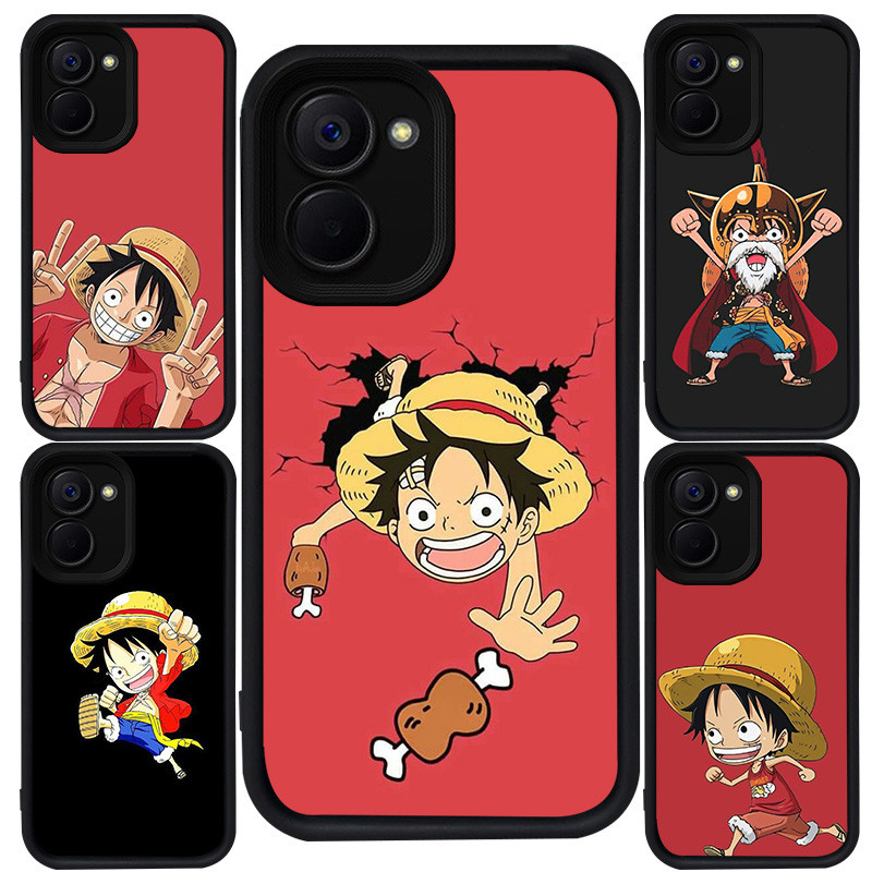 Casing untuk VIVO Y03 Y17S Y36 Y18i Y18 Y03t V60 5G Y28s Y27s Y28 Y27 Silikon Hitam M-55 One Piece L