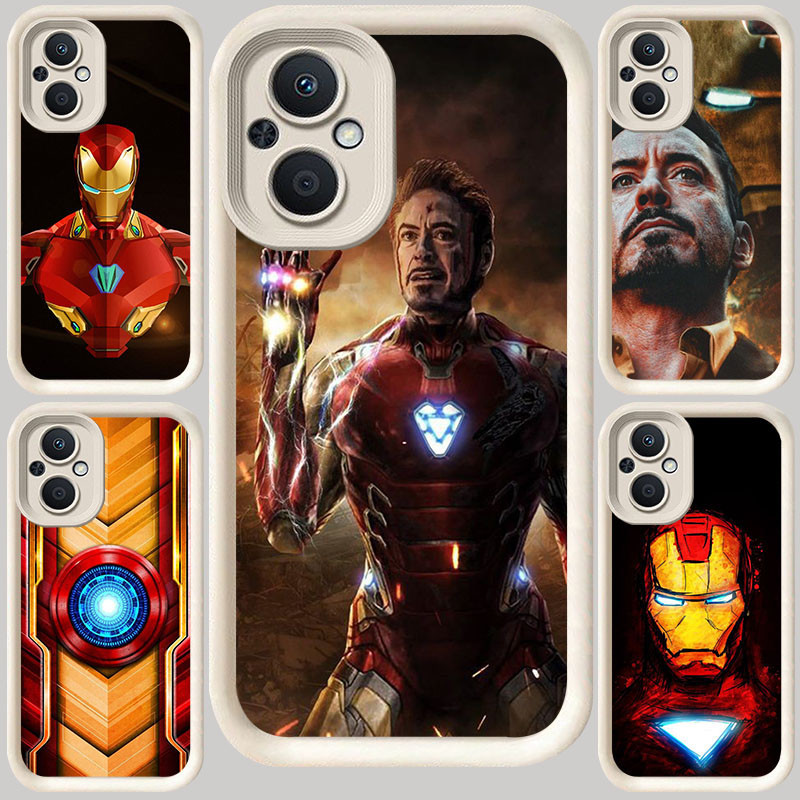 M-104 Iron Man Putih Casing untuk OPPO Reno 8 Find X5 7 7Z 8Z Lite 5G