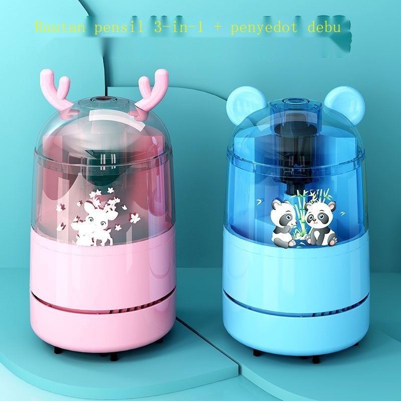 

L Rautan pensil elektrik yang dapat diisi ulang, rautan pensil otomatis, penyedot debu dua-dalam-sa