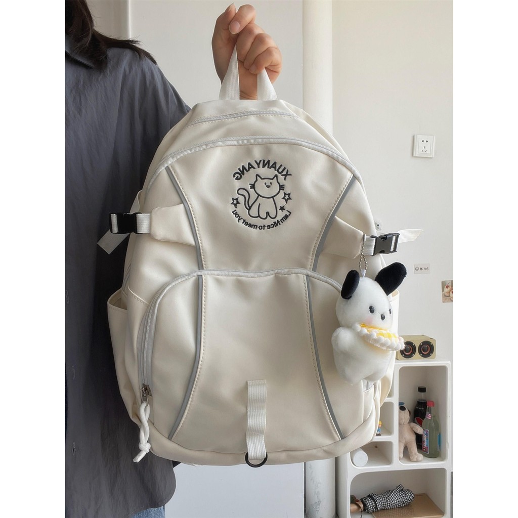 Ceruk Kampus Serbaguna Korea Tas Sekolah Merek Trendi Kampus Sederhana Gaya Jepang Tas Sekolah Sis