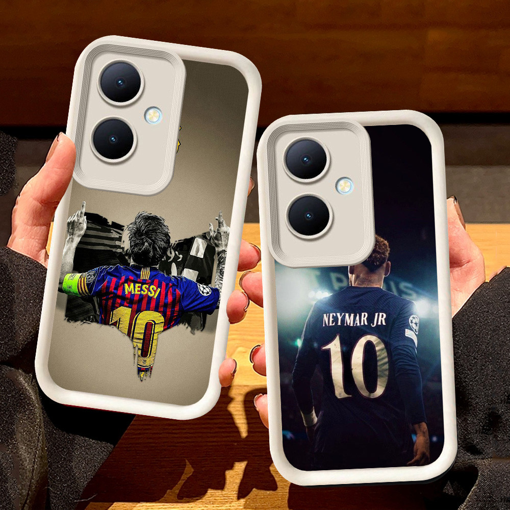 Putih Casing untuk OPPO Reno 8T 11 11F 13F 10 Pro 5G S129 Football Messi 10