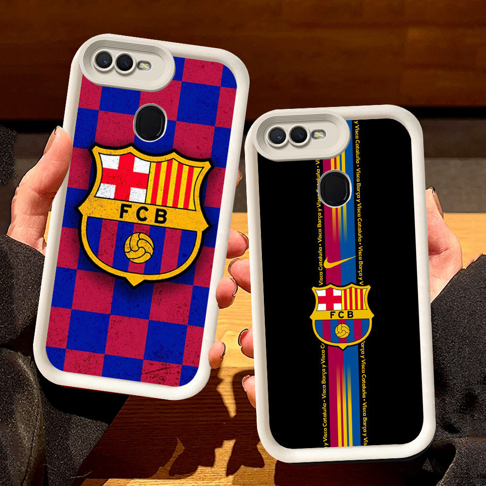 Putih Casing untuk OPPO F5 A12 A5 A3S A1K A12s F9 A7 F7 A5S A11K A12E Pro S111 Barcelona