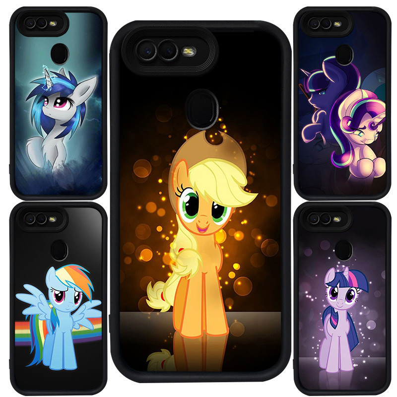 Casing untuk OPPO A1K A3S A12 F9 Pro F5 A5S A7 A12s A11K A5 A12E F7 Silikon Hitam M-43 My Little Pon