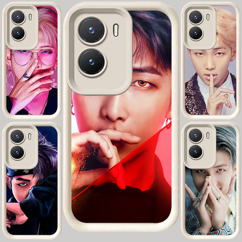 M-57 Kim Nam Jun RM Putih Casing untuk VIVO IQOO Z10 13 T4 Z9 Y15s Y16 Y35 Y01 A01A Y15a Y22 Z9X Y75