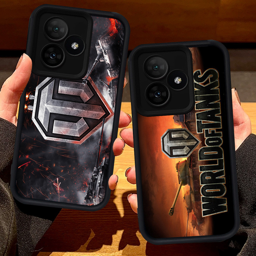 S128 World of Tanks Casing untuk Realme Note C51 C55 C35 Narzo 50A Prime C31 C63 60 50 C53 C61 C33 C