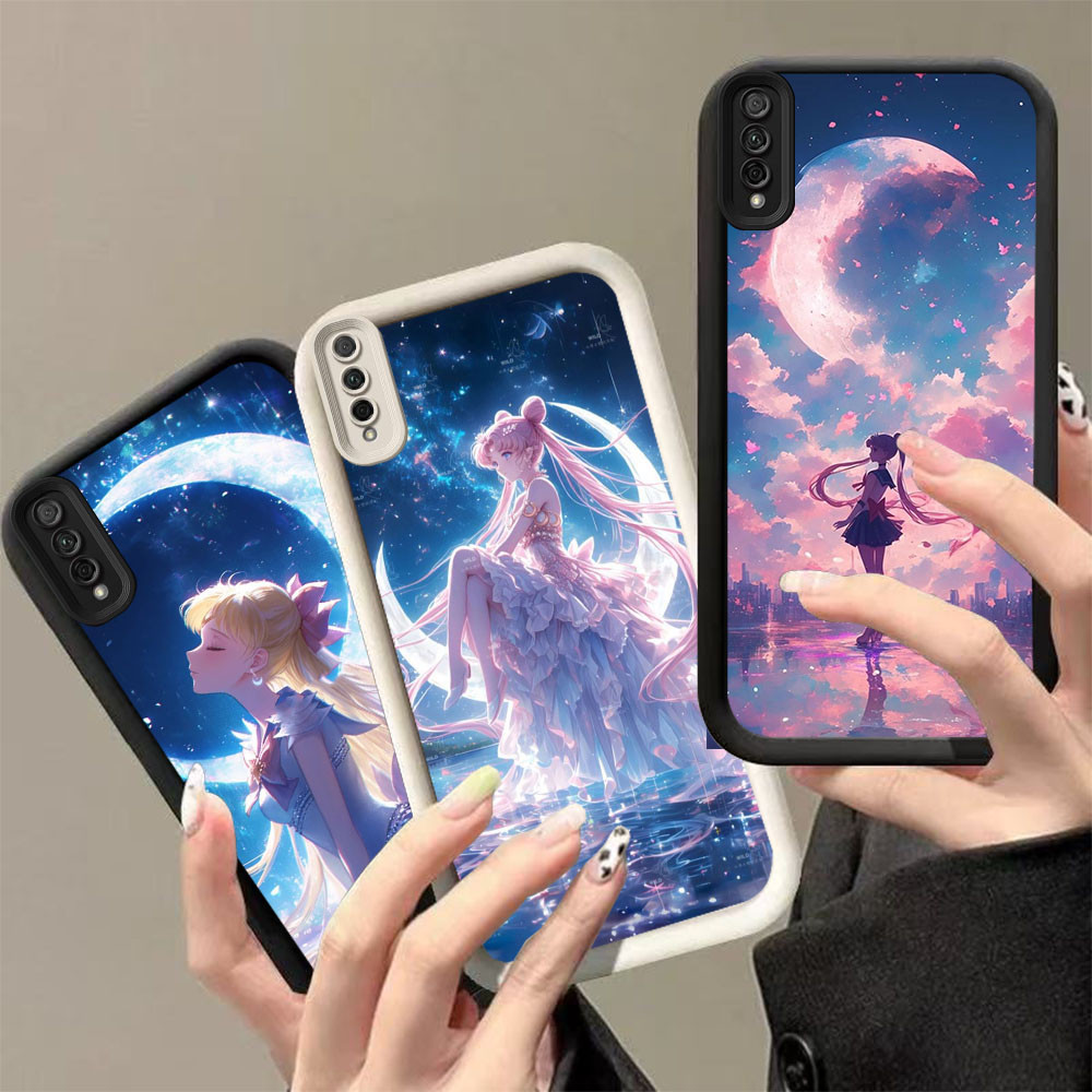 AA-25 Sailor Moon Shockproof Casing untuk Samsung A50 A50s M02 A30s A7 A02 A03 Core