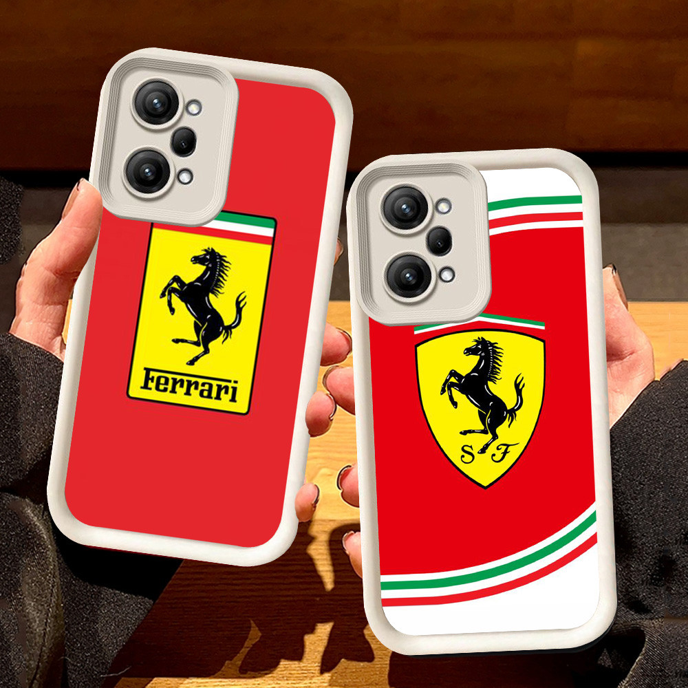 Putih Casing untuk Xiaomi Redmi POCO F6 X5 Note 14 F5 12 14T Pro 5G S43 Ferrari