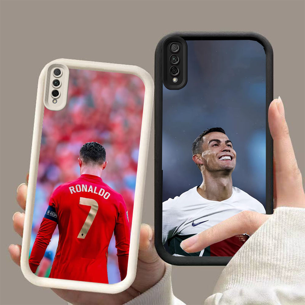 AA-12 Football star Cristiano Ronald Shockproof Casing untuk Samsung A50 A50s M02 A30s A7 A02 A03 Co