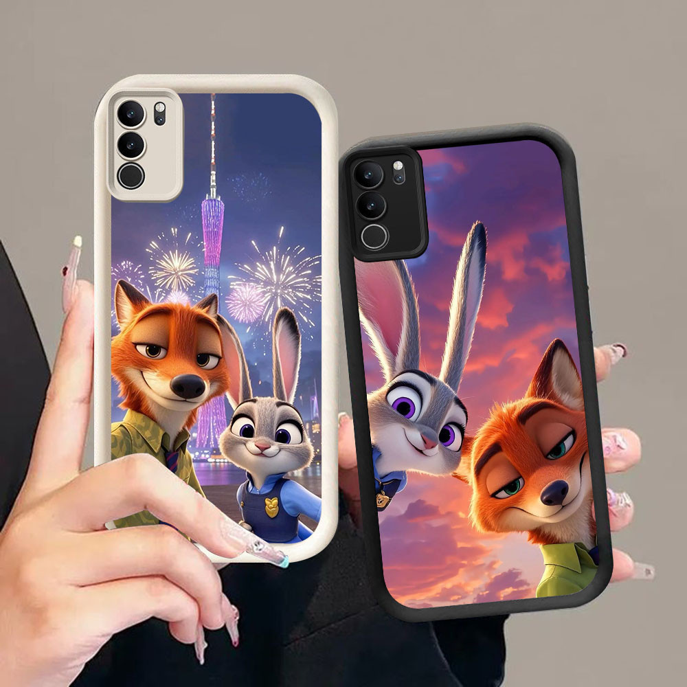 CK-34 Zootopia Silikon Mewah Casing untuk VIVO Y19S V40 Y300 Y200 Lite Pro
