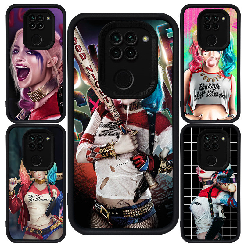 Casing untuk Xiaomi Redmi Note 9S 9 8 Pro Max Silikon Hitam M-84 Harley Quinn