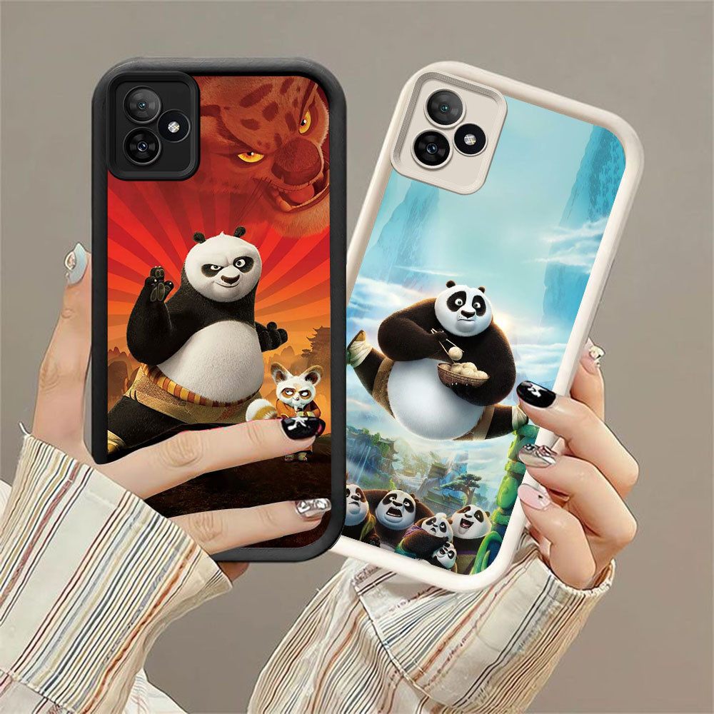CK-35 Kung Fu Panda Silikon Mewah Casing untuk Realme C53 C63 C61 C51 GT SE NEO6 6 Note 50 60 Narzo 
