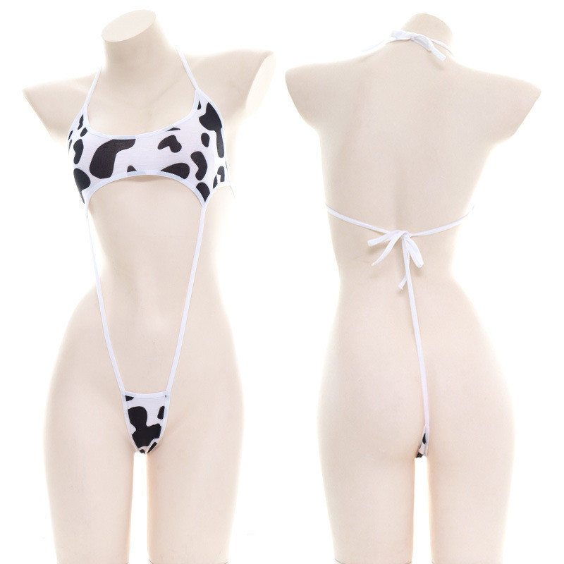 Pakaian Dalam Cewek Lingerie Seksi Underwear Sexy Baju Tidur  Pakaian Anime Polka cute dot cow patte