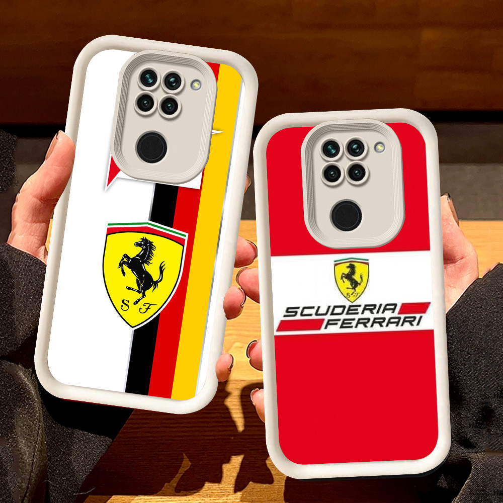 Putih Casing untuk Xiaomi Redmi Note 9 8 9S Pro Max S8 Ferrari sports car