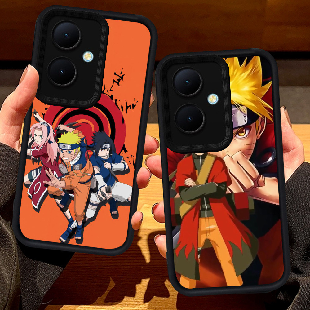 S26 Naruto Casing untuk OPPO Reno 11F 10 13F 8T 11 Pro 5G hitam