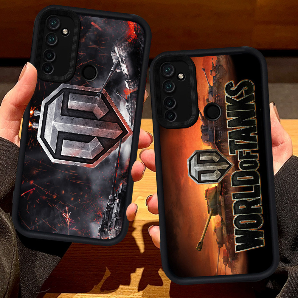 S128 World of Tanks Casing untuk Realme 14 14T 14X C71 C73 5s C2s C75 5 C17 C2 5i Narzo 10A 20A 7i 9