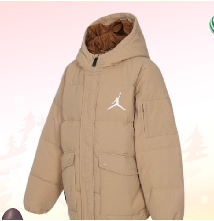 Jaket anak-anak Nike kabel 2024 musim dingin jacket pendek FV2824-200