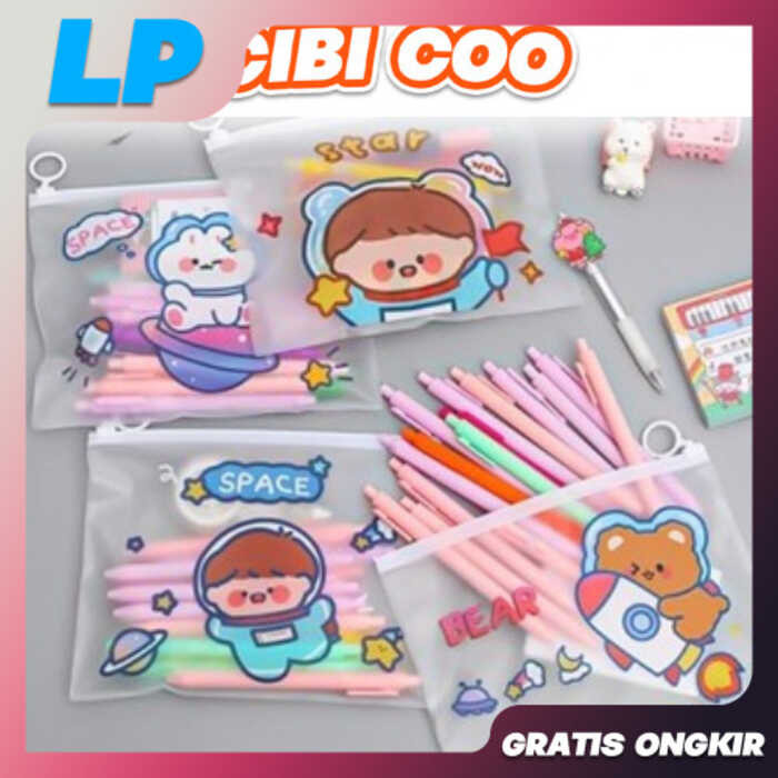 

Zipper Bag Cartoon H623 Pouch Tempat Pensil Tas Pouch Kosmetik Tranparan Pouch Zip Lock Kosmetik