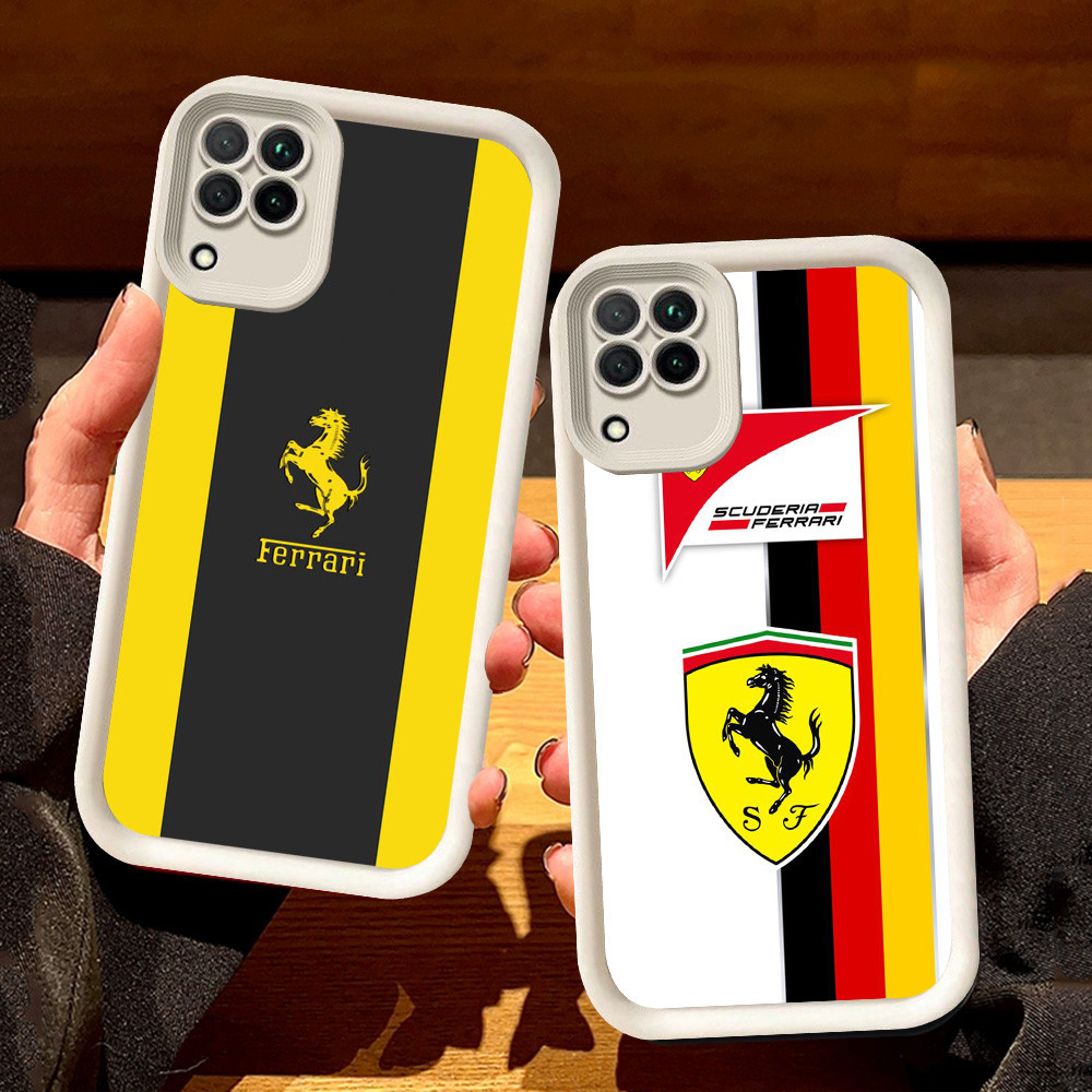 Putih Casing untuk Samsung A04E A22 A06 A07 A04 A05 F04 J2 M04 J7 Prime A12 Pro 5G S8 Ferrari sports