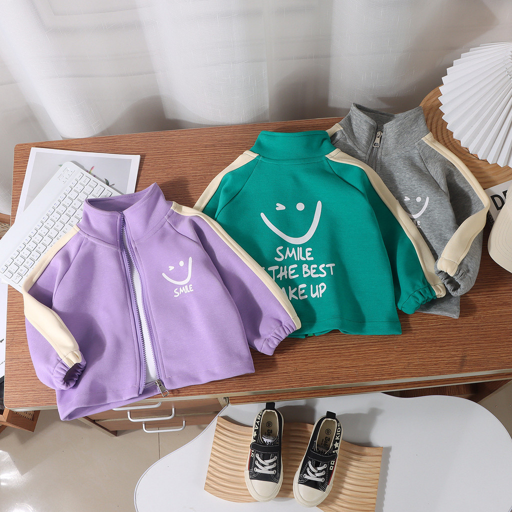 Jaket anak-anak, gaya semi dan musim gugur, jersey baseball, olahraga, biasa, fashionable, versatile