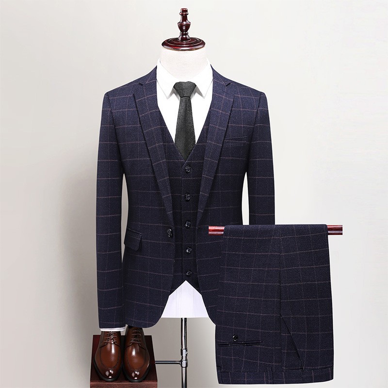 Setelan Jas  Menikah pengantin siaran tebal kasus bisnis karir korea pakaian pria  Import