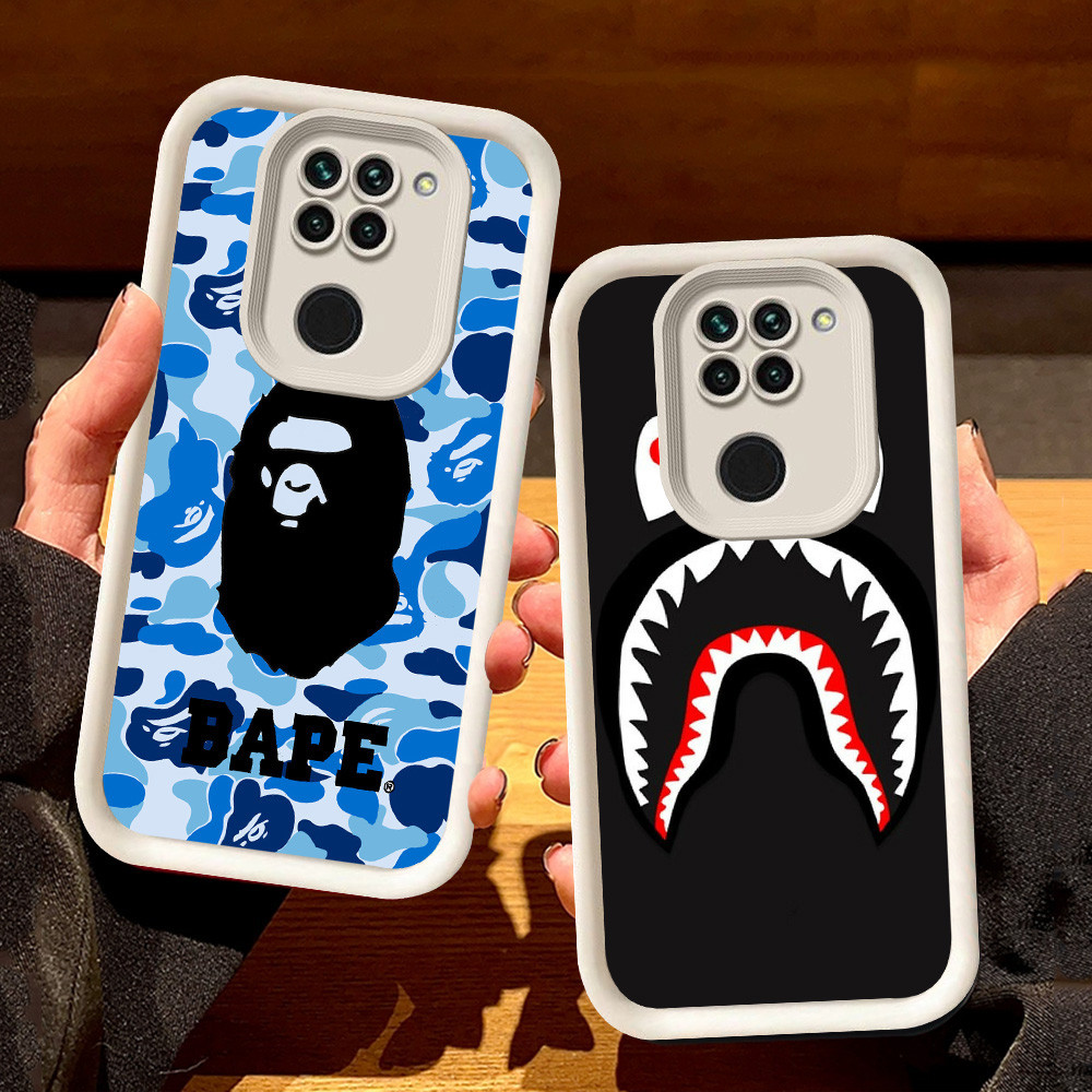 Putih Casing untuk Xiaomi Redmi Note 9 8 9S Pro Max S99 Bape Shark