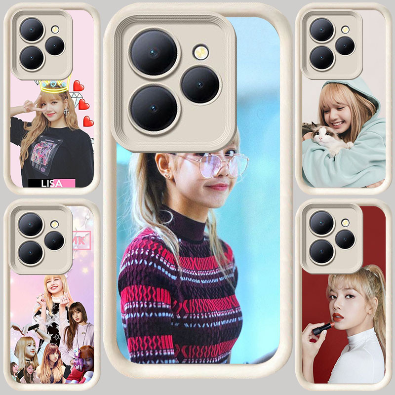 M-13 BLACKPINK Putih Casing untuk Infinix Smart HOT 7 40i 9 Note 40S GT Zero 30 30I 8 20 40 Play Pro