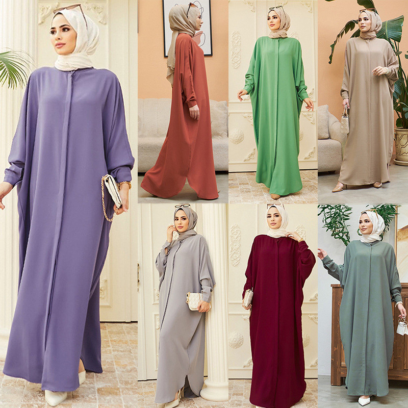 Gamis Import  Baju abaya baju fashion Muslim dengan lengan kelelawar panjang  Import