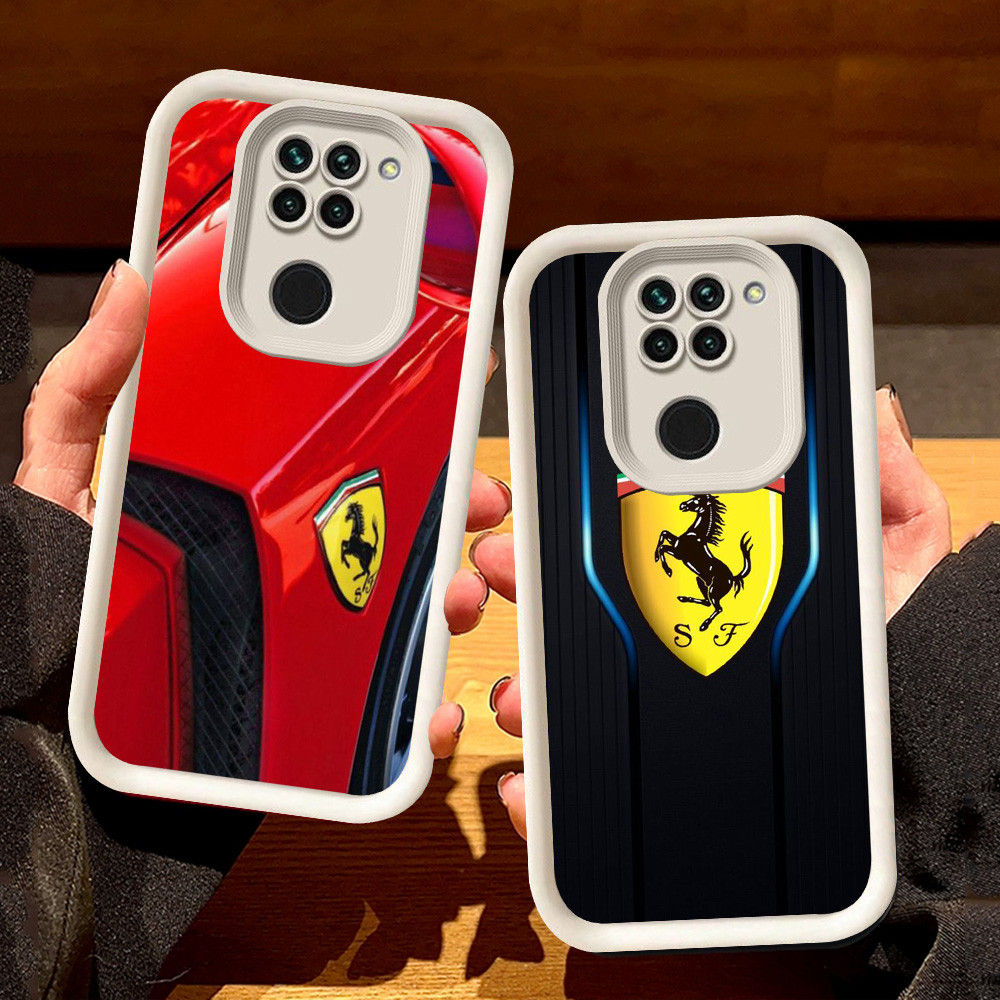 Putih Casing untuk Xiaomi Redmi Note 9 8 9S Pro Max S43 Ferrari
