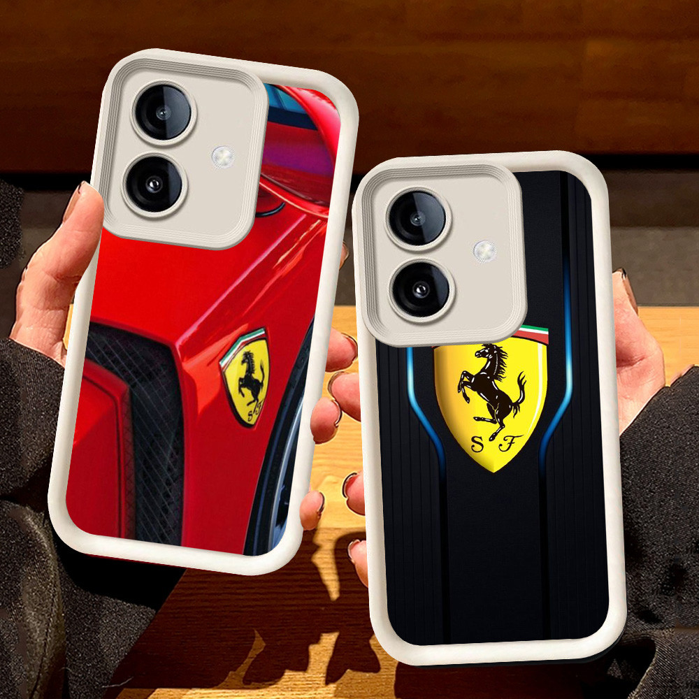Putih Casing untuk OPPO A3 A79 A3X A5 A5I Pro A5X 5G S43 Ferrari