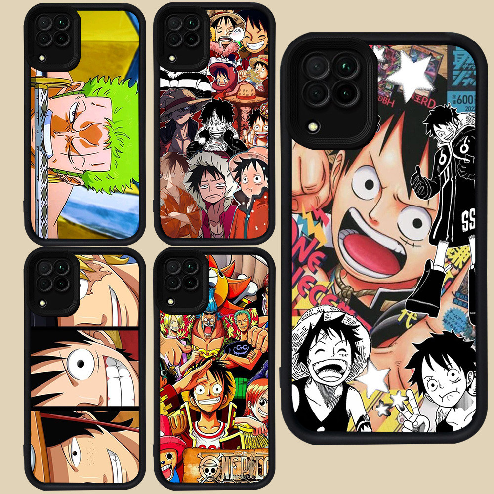 Hitam Casing untuk Samsung A04E F04 A06 J7 M04 J2 Prime A12 A05 A07 A22 A04 Pro 5G R97 One Piece