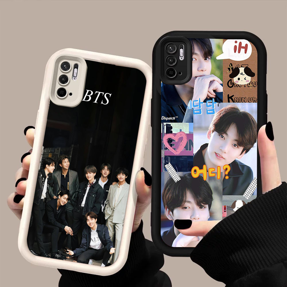 DF-24 BTS Boy Luxury shockproof Casing untuk Xiaomi Redmi Note 10 10S 10T POCO M4 M5S Lite Pro