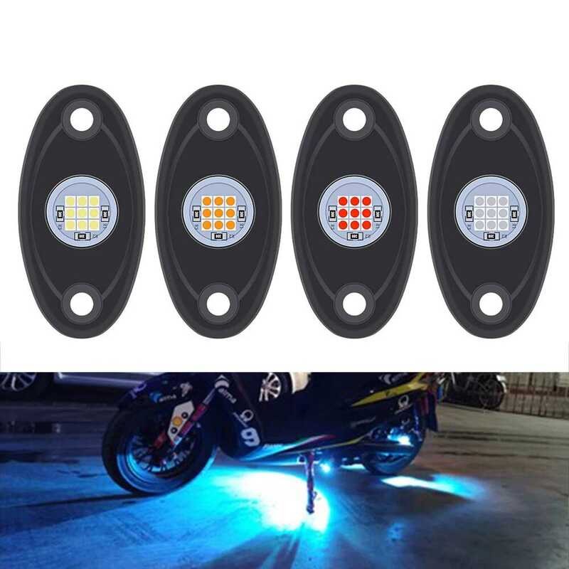Hias Lampu Roda Sepeda Motor LED Rock Suasana Cahaya Ambient Untuk Dune Dengan ATV Truk Pickup Off R