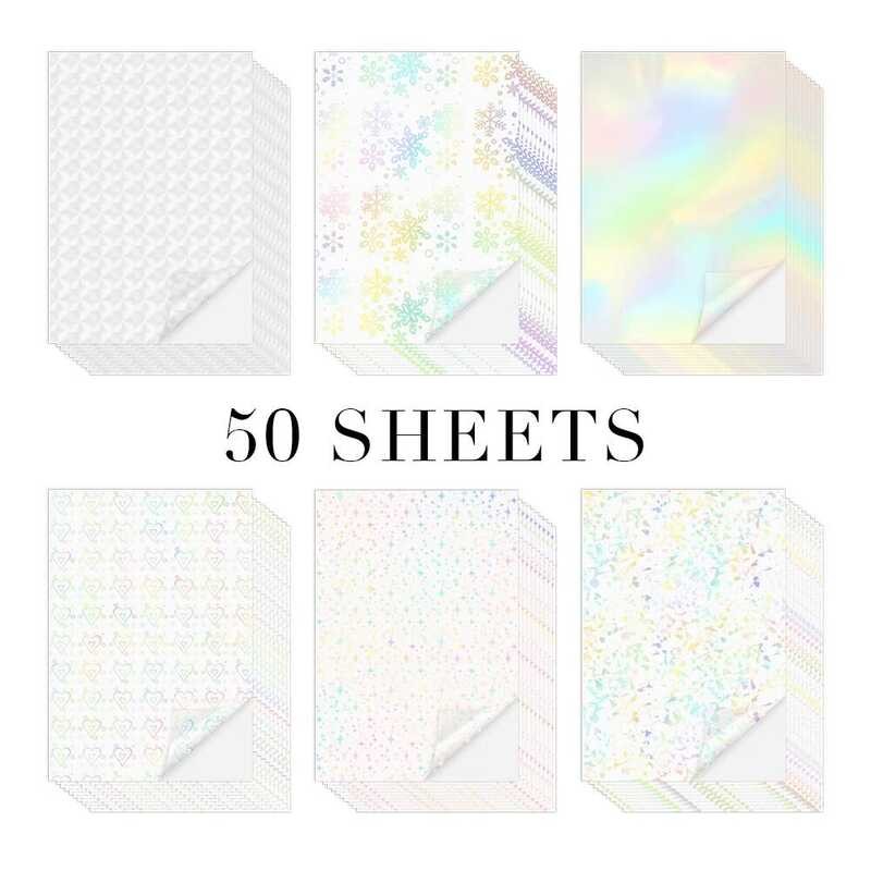 

Lembar 50 Film Laminasi Dingin Ukuran A4 Lembar Laminasi Kertas Transparan Stiker Melindungi Foto Ga