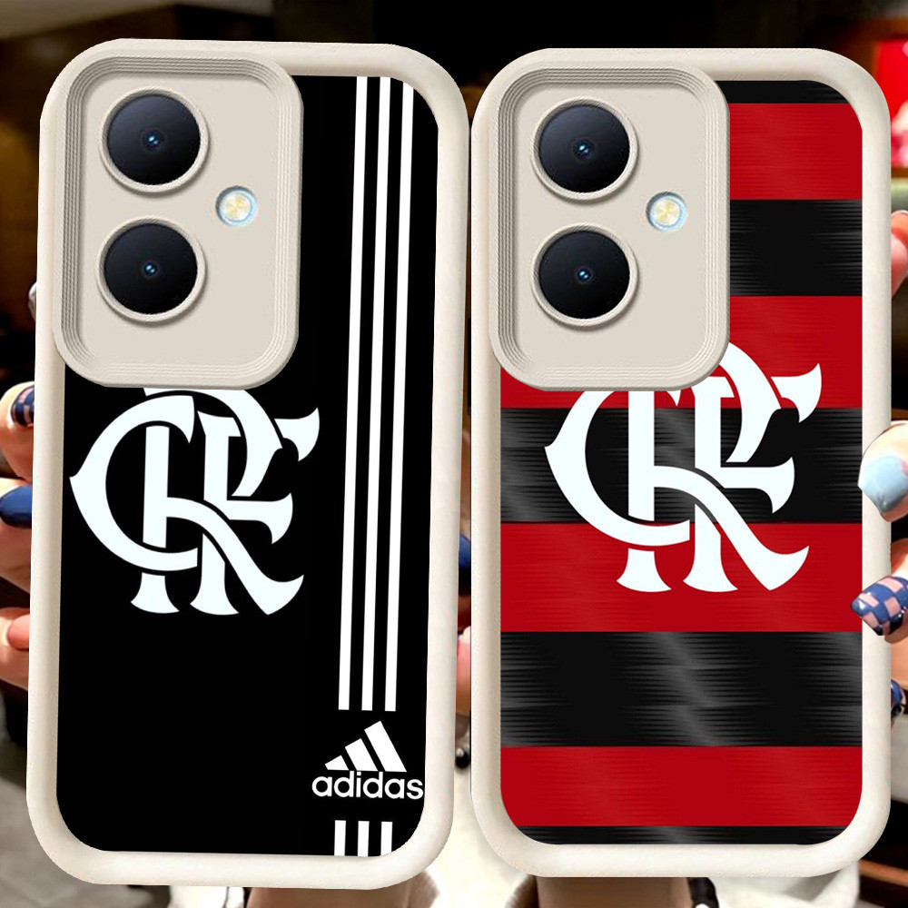 H44 CR Flamengo Putih Casing untuk OPPO Reno 10 11 8T 11F 13F Pro 5G