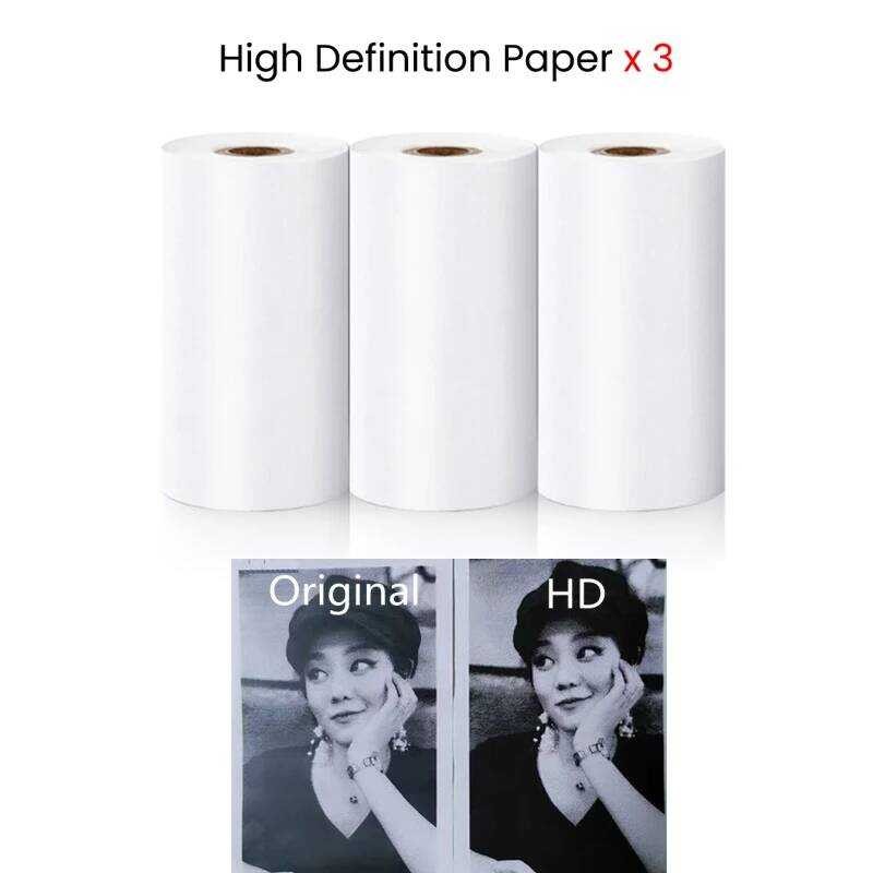 

Stiker 57*25mm Label Termal Perekat Diri Gulungan Warna HD Untuk Printer Mini Cetak Instan Kertas Fo