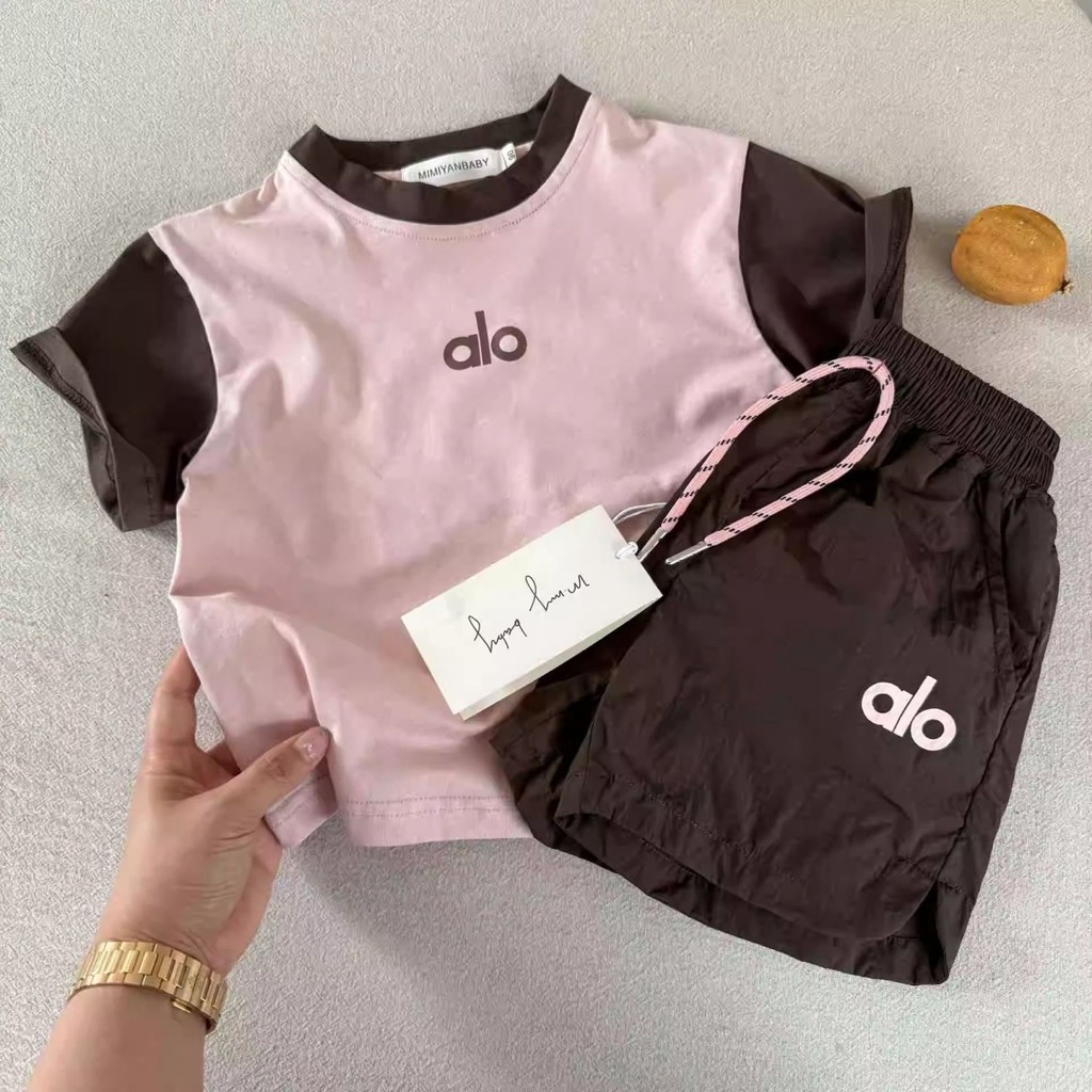 Jas Musim Panas Anak 2025 Pria dan Gadis Tipis Tipis Two-Piece Set Bayi Bayi Celana Lengan Lengan Pe
