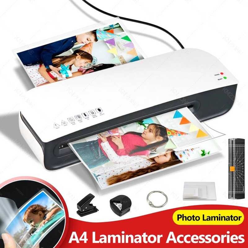 

Aksesori Set Laminator A4 atau Laminasi Foto, Pengikat Film, Lubang & Pukulan Sudut, Pemotong Kertas