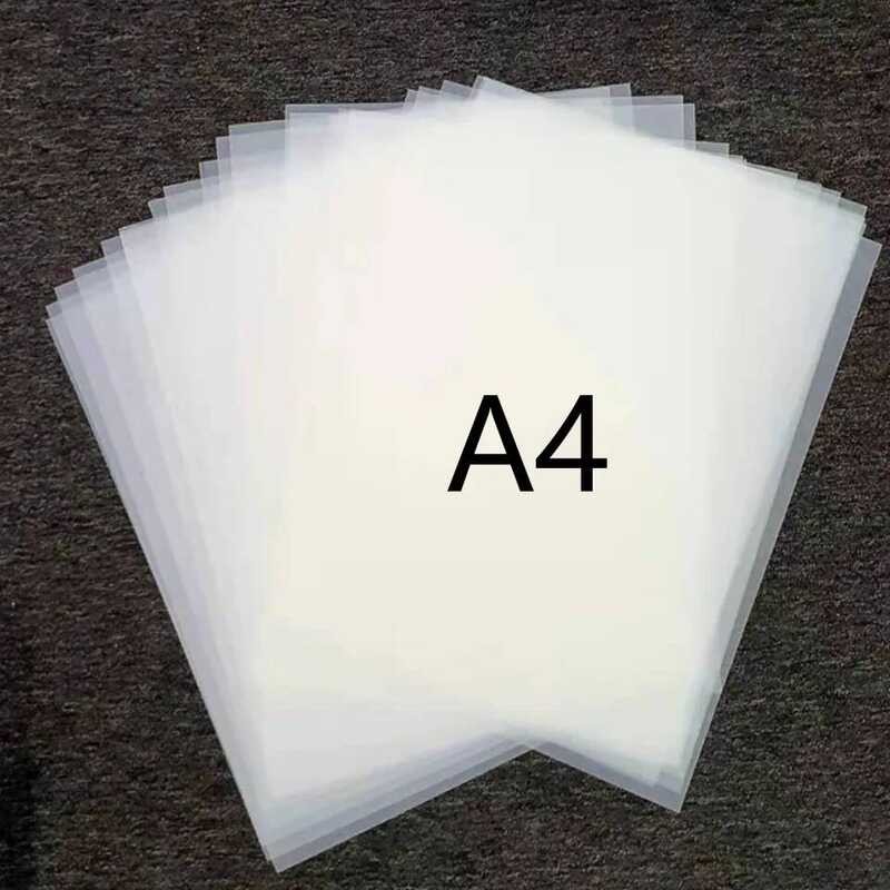 

Pcs 100 Ukuran A4 210*297MM Lembaran FILM PET DTF Kosong Untuk Tinta Pigmen Tekstil 210*297MM