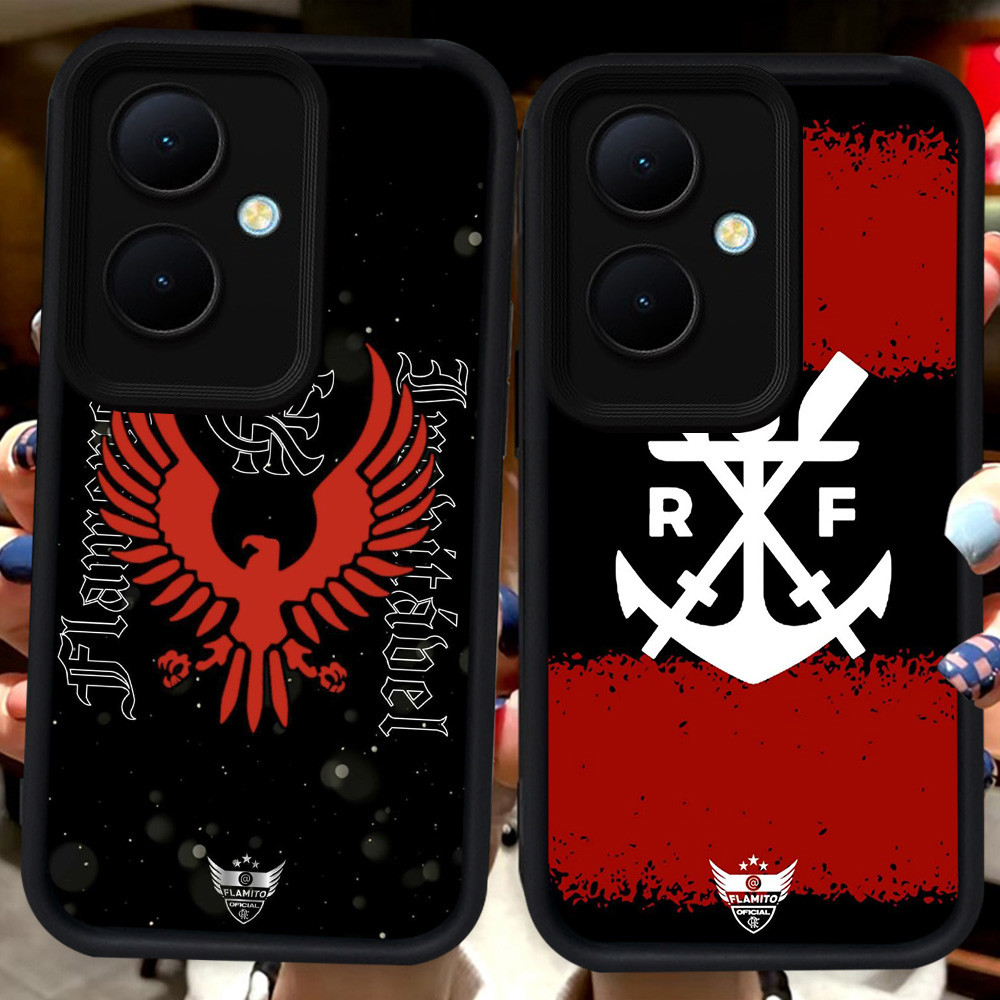 Hitam Casing untuk OPPO Reno 11F 10 13F 8T 11 Pro 5G H44 CR Flamengo