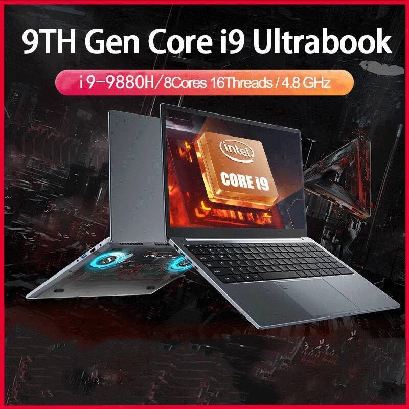 Laptop 15.6 Inci Intel Core i9-12900H/i9-10885H Windows 11 Por 2*DDR4 2*M.2 SSD Komputer Ultrabook B