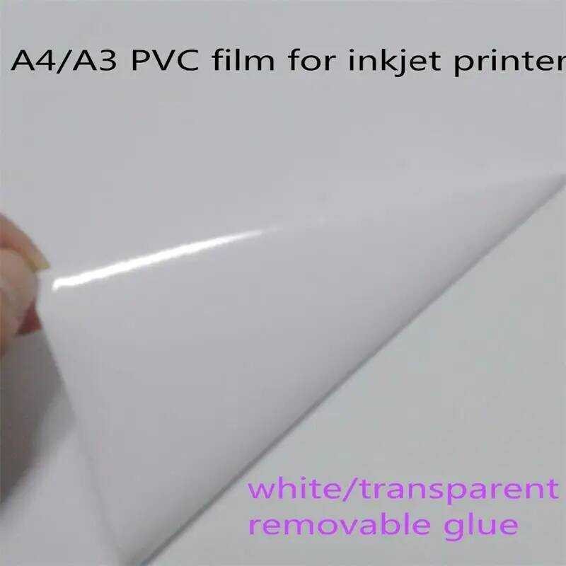 

Kertas Stiker Vinyl Inkjet Ukuran A4/A3 Putih/Transparan/Matte untuk Pencetakan Kulit Ponsel (10 pcs