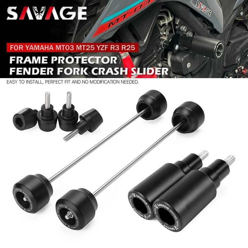 Rangka Pelindung Sepeda Motor Slider Tabrakan Untuk YAMAHA MT03 MT25 YZF R3 R25 MT-03 MT-25 Fender D