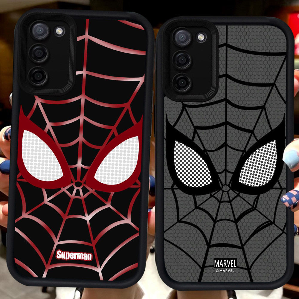 Hitam Casing untuk Samsung A02 A51 A03S J4 M02S M02 J6 Plus A02S A71 A03 Core F02S A31 H61 Spider-Ma